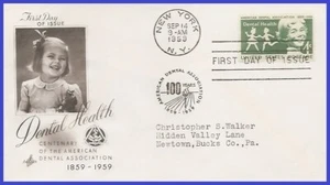 USA5 #1135 ADDR ARTCRAFT FDC   Dental Health - Picture 1 of 1
