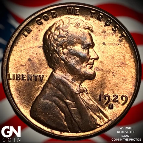 1929 S Lincoln Cent Wheat Penny  Q7023 Cover