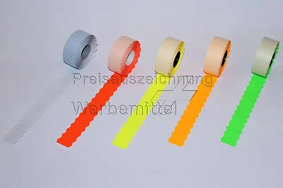 MARKENLOS Etiketten für Preisauszeichner Meto, Blitz, Jolly, Sato Etikettierer 26x12 Welle