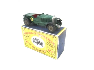 UNIQUE YESTERYEAR Y5-1 1929 LE MANS BENTLEY, ISSUE 2 RARE MODEL GREY DASHBOARD. - Picture 1 of 7