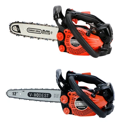 V-MODEST 2511 Top Handle Gas Chainsaw 12 INCH Bar 25cc 2-Stroke Climbing Saw