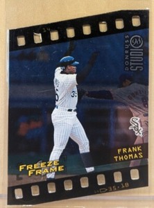 1998 Donruss Studio Freeze Frame DIE CUT #14 Frank Thomas White Sox HOF /500