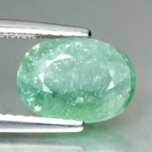 1.72 CT 9X6MM UNHEATED 100% COPPER BEARING GREEN TOURMALINE LOOSE GEMNSTONE - Picture 1 of 3