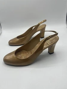 STUART WEITZMAN Patent Leather Slingback Size 5 New - Foto 1 di 11