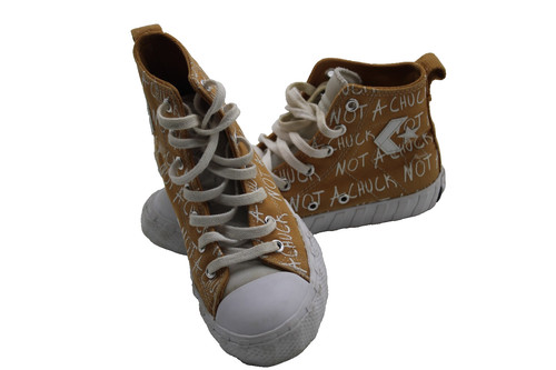 Scarpe da basket Converse Kids Not A Chuck Hi Top Tan taglia 2 sneakers tela