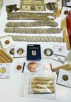 15 Coin Vintage Sale! Old Silver US ESTATE Coin Lot. Proof, Wheats, 90% Silver! - Image 1 of 4