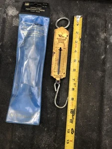 VINTAGE OVERLAND 56LB FISHERMAN'S FRIEND HANDY SCALE 241 MADE IN GERMANY W/CASE - Picture 1 of 3