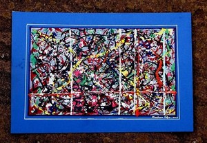 " GAUSSIAN LOGIC " - Abstract-Expressionist Painting by British artist