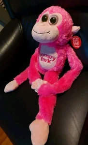 Dorney Park Plush Pink Monkey By Fiesta NWT - Picture 1 of 5
