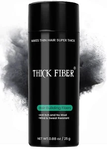 Thick Fiber - Hair Building Fibers Black Hair Thickening Fibers for unisex 25g - Picture 1 of 7