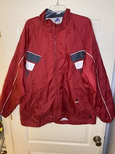 Adidas Red White Blue Vented Windbreaker Jacket size XL. Model 6052 - Picture 1 of 10