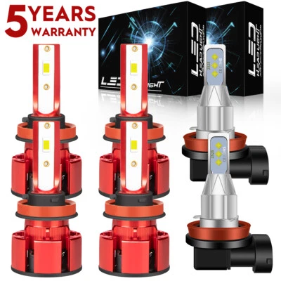 For Nissan Murano 2015-2018 LED Headlight Bulb High Low Beam Foglight White Z4QC - Image 1 of 4