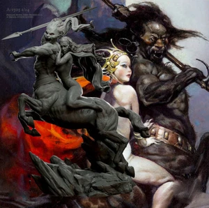 1/24 Fantasy Orcs Save the Girl Harzfiguren Modellbausatz unmontiert unbemalt - Bild 1 von 4
