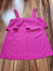 Ann Taylor Womens Purple Square Neck Blouse Tank Size 4 NWT - Picture 1 of 5