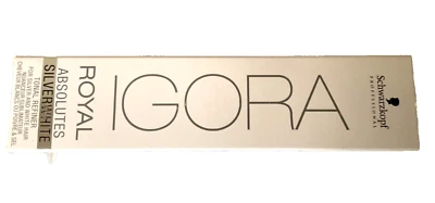 Schwarzkopf IGORA Royal Absolutes Silver White Tonal Refiner Color de Cabello ~ PLATEADO Foto 1 de 4