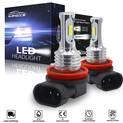 Kit de faros LED H11 blanco 6000K bombillas antiniebla para FORD C-Max 2013-2019 Foto 1 de 4