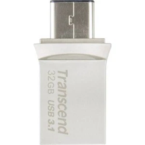 Transcend JetFlash® 890 Memoria ausiliaria USB per Smartphone e Tablet Argento - Foto 1 di 4