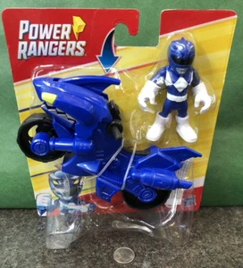 Playskool Heroes Power Rangers Azul Ranger Tiburón Ciclo Moto NUEVO - Imagen 1 de 4