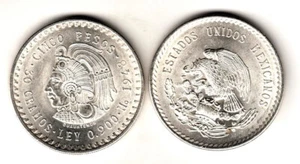 MEXICO: 5 Pesos plata 1947 Indio Cuauhtemoc - S/C - Imagen 1 de 1