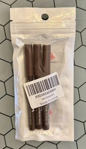 DNM LTD Eyebrow Pencil Brown 3-Pack NEW - Picture 1 of 2