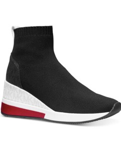 knit high top sneakers womens