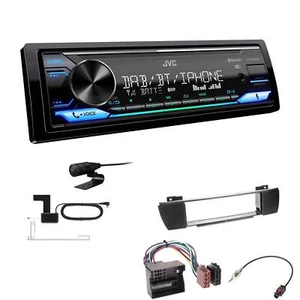 JVC Digital 1-DIN Autoradio DAB+ Bluetooth für BMW X3 2004-2010 schwarz - Bild 1 von 6