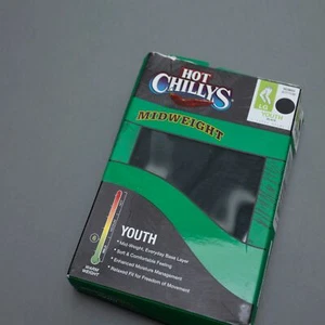 Hot Chillys Youth Midweight Bottom Tight Black Size L 1204 - Picture 1 of 1