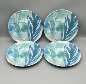 Cravings Chrissy Teigen Melamina Diseño Tropical Platos Juego de 4 - 8.75" Verano - Imagen 1 de 7