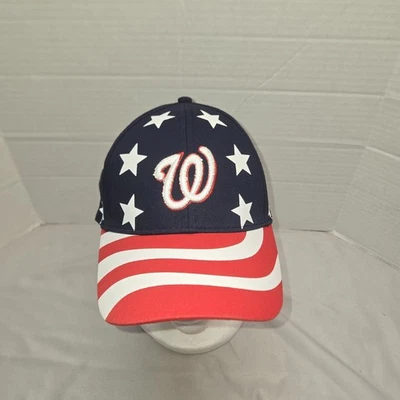 Washington Nationals Stars Stripes Hat Cap A Fan Favorite StrapBack MLB Baseball - Image 1 of 4