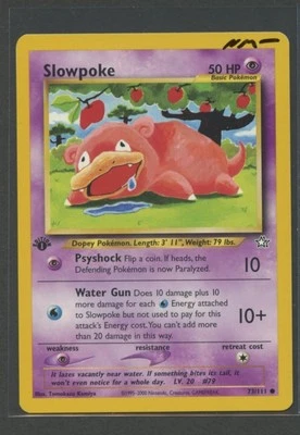 Slowpoke 1. Edition | Neo Genesis 73/111 | Pokemon Karte EN NM- Flegmon 2000 - Bild 1 von 3