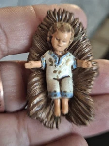 Vintage Small Baby Jesus Nativity Replacement Piece Plastic - Picture 1 of 7