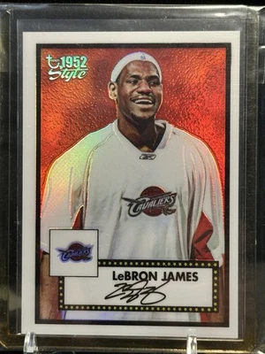 LEBRON JAMES 2005-06 TOPPS CHROME #111 1952 STYLE REFRACTOR 293/299 Mint Sealed - Image 1 of 2