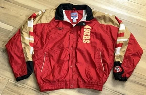 Chaqueta cortavientos ligera Reebok Pro Line de los San Francisco 49ers XL DE COLECCIÓN de los años 90 - Imagen 1 de 7