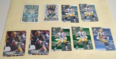 Brett Favre 1998 UD Choice LOT OF 9 #4 Blue & Green Rookquest 231 248 Draw #64 - Image 1 of 2
