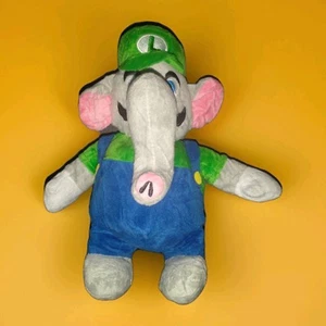 Super Mario Wonder Elephant Luigi Plush Toy Cartoon Game Cartoon 10" Teddy - Picture 1 of 9