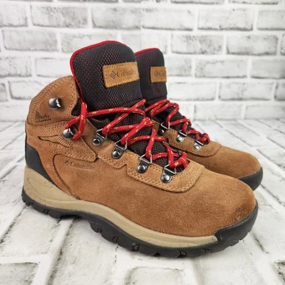 Columbia Newton Ridge Plus Women Sz 7.5 Waterproof Hiking Suede Boot Brown Trail - Image 1 of 4