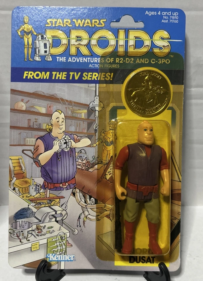 Star Wars Vintage Thall Joben Kenner Droids Animated TV Series Coin MOC Figure