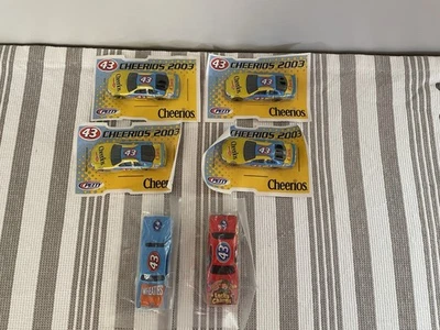 Lote de 6 2003 General Mills Cheerios Cereal NASCAR #43 Wheaties Lucky Charms NUEVO Foto 1 de 4