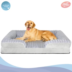 Orthopedic Memory Foam Dog Bed – XL Washable Pet Sofa with Waterproof Cover - Picture 1 of 8