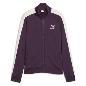 PUMA Classics T7 Full Zip Track Jacket Youth Girls Purple Casual Athletic Outerw - Picture 1 of 2