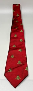 WM Chelsea Herren Ltd Seidenkrawatte geometrisches Wappen roter Hintergrund - Bild 1 von 3