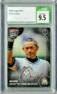2016 Topps Now Ichiro CSG 9.5 Reaches 3000 Hits - Image 1 of 2
