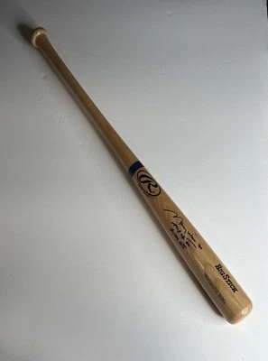 Maury Wills Signed Rawling's Big Stick Baseball Bat Dodgers W Inscriptions PSA - Image 1 of 4