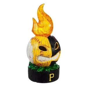 Estatua de bola de equipo Tiki iluminada por los piratas de Pittsburgh 12,2"" H x 4,92"" W x 4,72""D - Imagen 1 de 1
