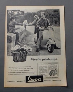 PUB PUBLICITE ANCIENNE ADVERT CLIPPING 240917 / VESPA ELEGANCE SECURITE CONFORT  - Picture 1 of 1
