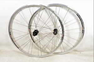 700c Ambrosio WS23 Racing Road Bike wheels 622 - 15 8/9/10 cassette Silver - Picture 1 of 11