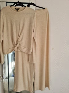 LIPSY - size 18 top and 14 trousers - Lounge suit knitted polyester wool type - Picture 1 of 7