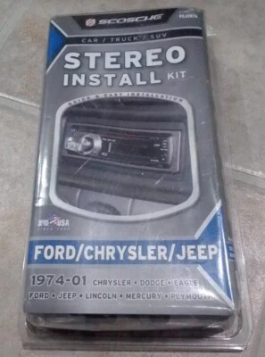 Scosche FCJ2076 Stereo Install Kit for Ford/Chrysler/Jeep 1974-01 Brand new - Image 1 of 4