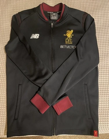 New Balance 2017 Liverpool FC Soccer Mens Full Zip Large L Jacket wPockets Black Cover