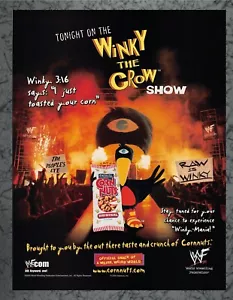 Noci di mais WWF Winky The Crow Snack 2000 stampa vintage pubblicità art D - Foto 1 di 1